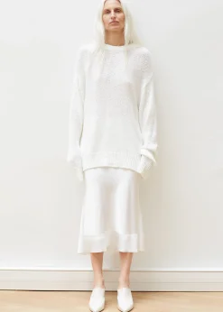 The Frankie Shop Vosgi Silky Skirt White
