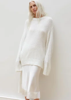 The Frankie Shop Vosgi Silky Skirt White