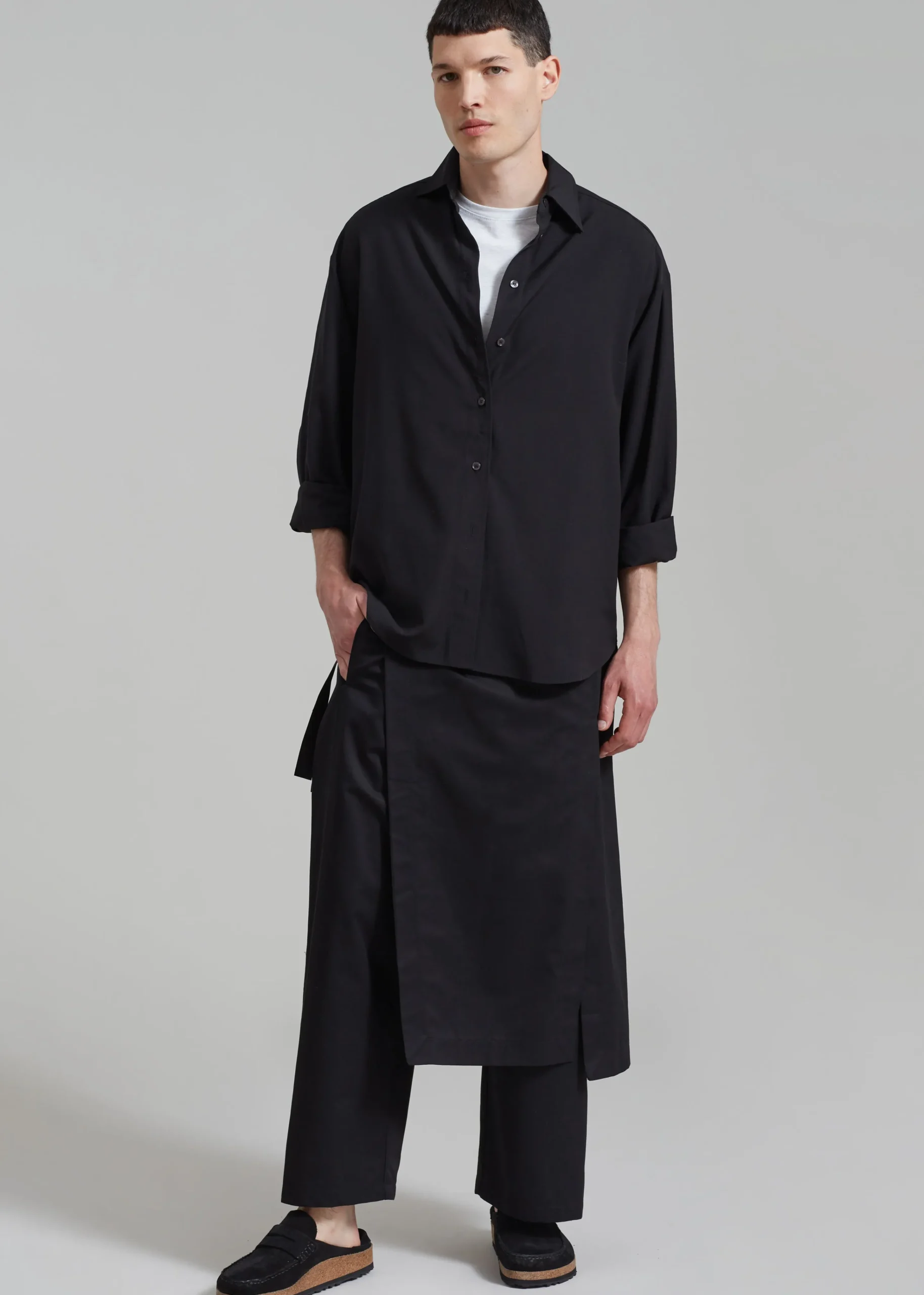 The Frankie Shop Watts Wrap Pants Black Discount