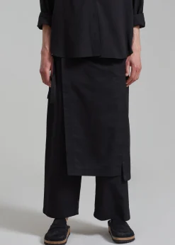 The Frankie Shop Watts Wrap Pants Black Discount