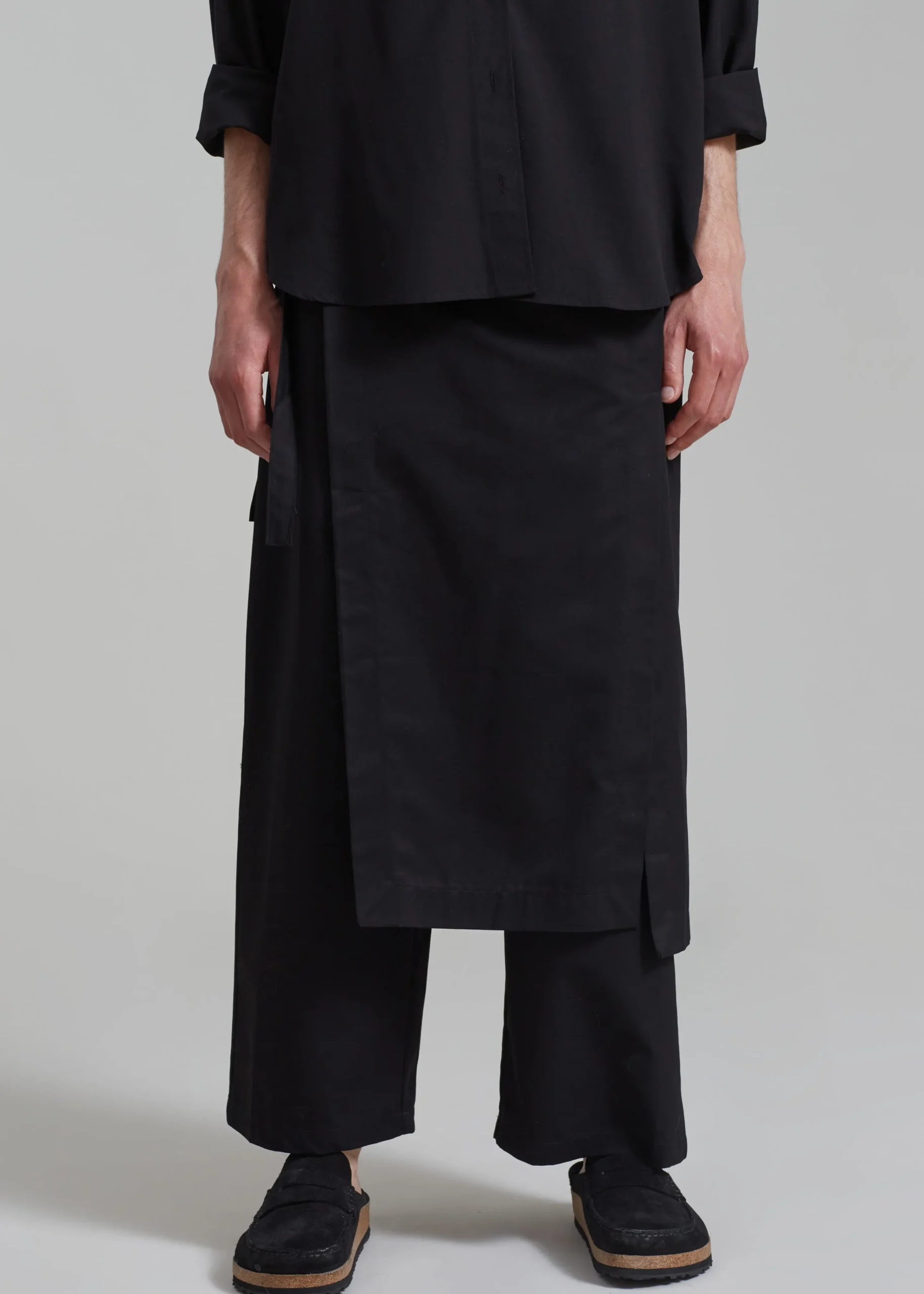 The Frankie Shop Watts Wrap Pants Black Discount
