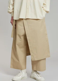 The Frankie Shop Watts Wrap Pants Beige Sale