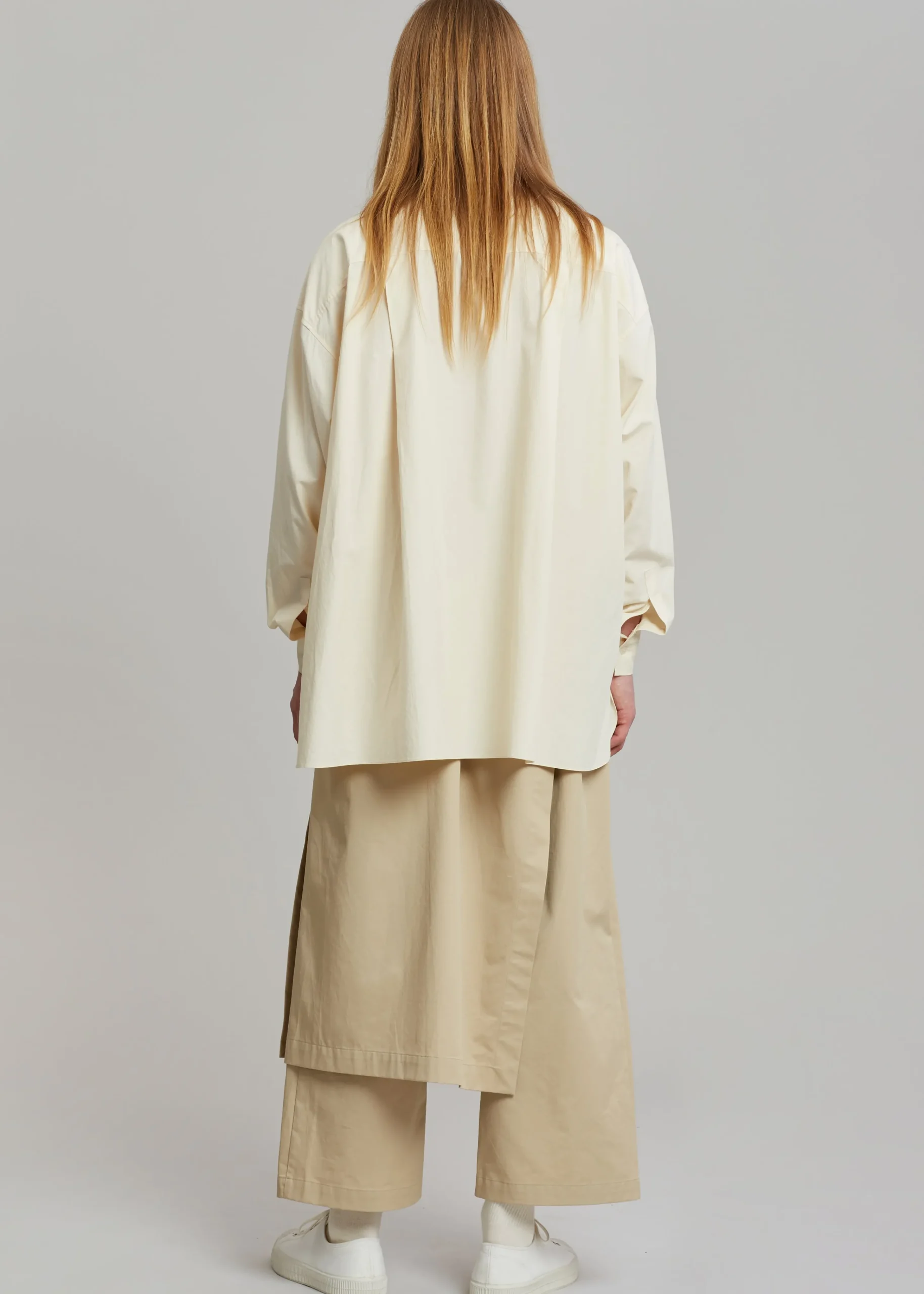 The Frankie Shop Watts Wrap Pants Beige Sale
