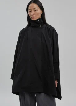 The Frankie Shop Yviche Poncho Jacket Black Outlet