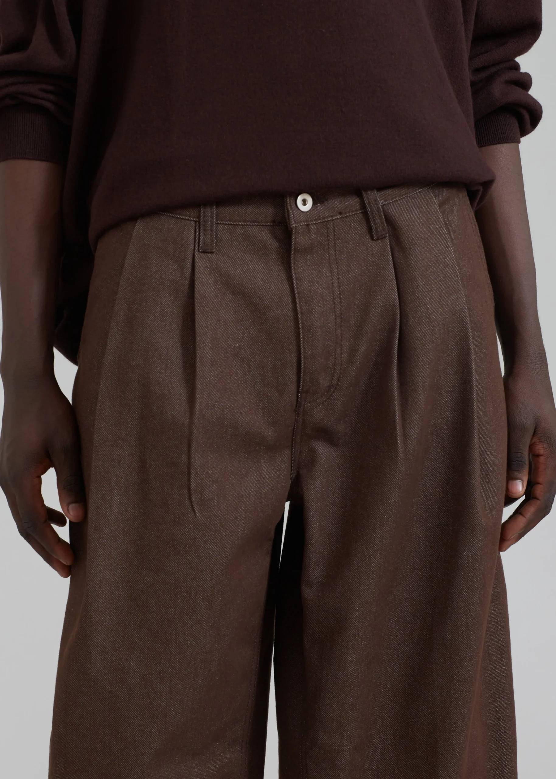 The Frankie Shop Zayn Jeans Brown New