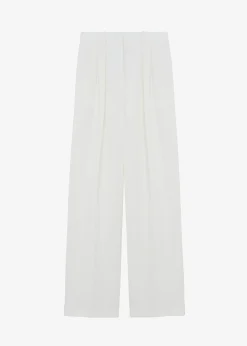 The Frankie Shop Zia Pintuck Trousers White Outlet